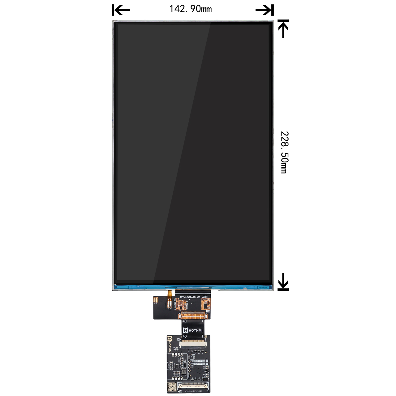 10.1-inch 1280x800 TFT LCD Display Module LVDS Interface NV3051F